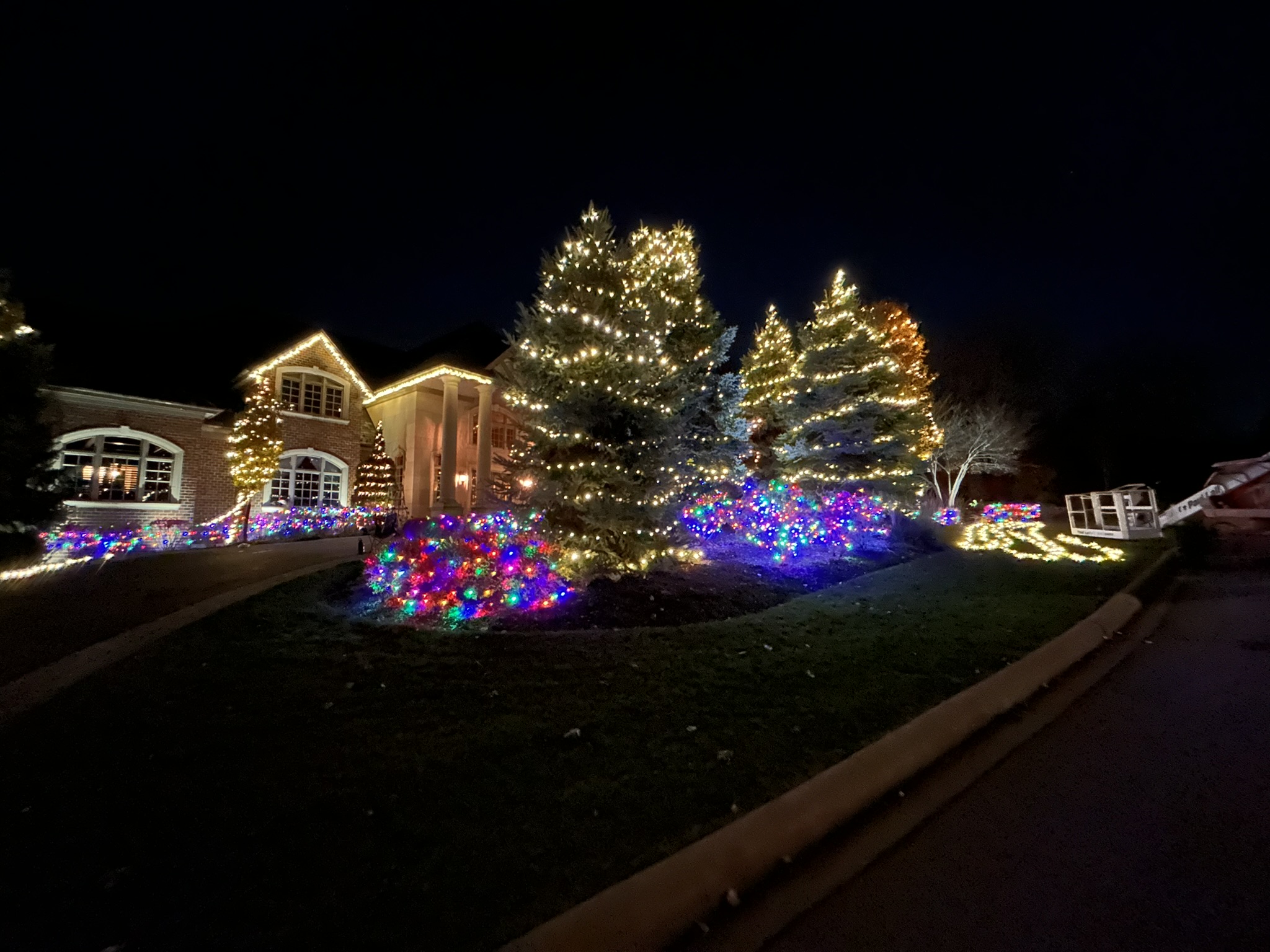 Walkway holiday lights Orland Park